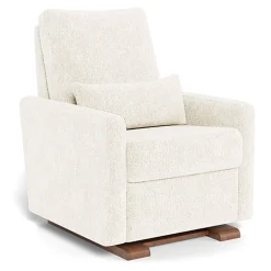 Motorized Gliders|Gliders-Monte Design Matera Glider Motorized Recliner - Faux Sheepskin Fabric