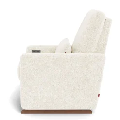 Motorized Gliders|Gliders-Monte Design Matera Glider Motorized Recliner - Faux Sheepskin Fabric