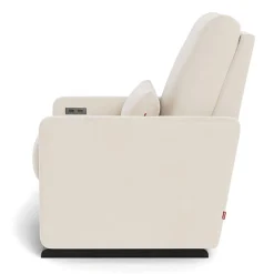 Motorized Gliders|Gliders-Monte Design Matera Glider Motorized Recliner - European Fabric with Espresso Base