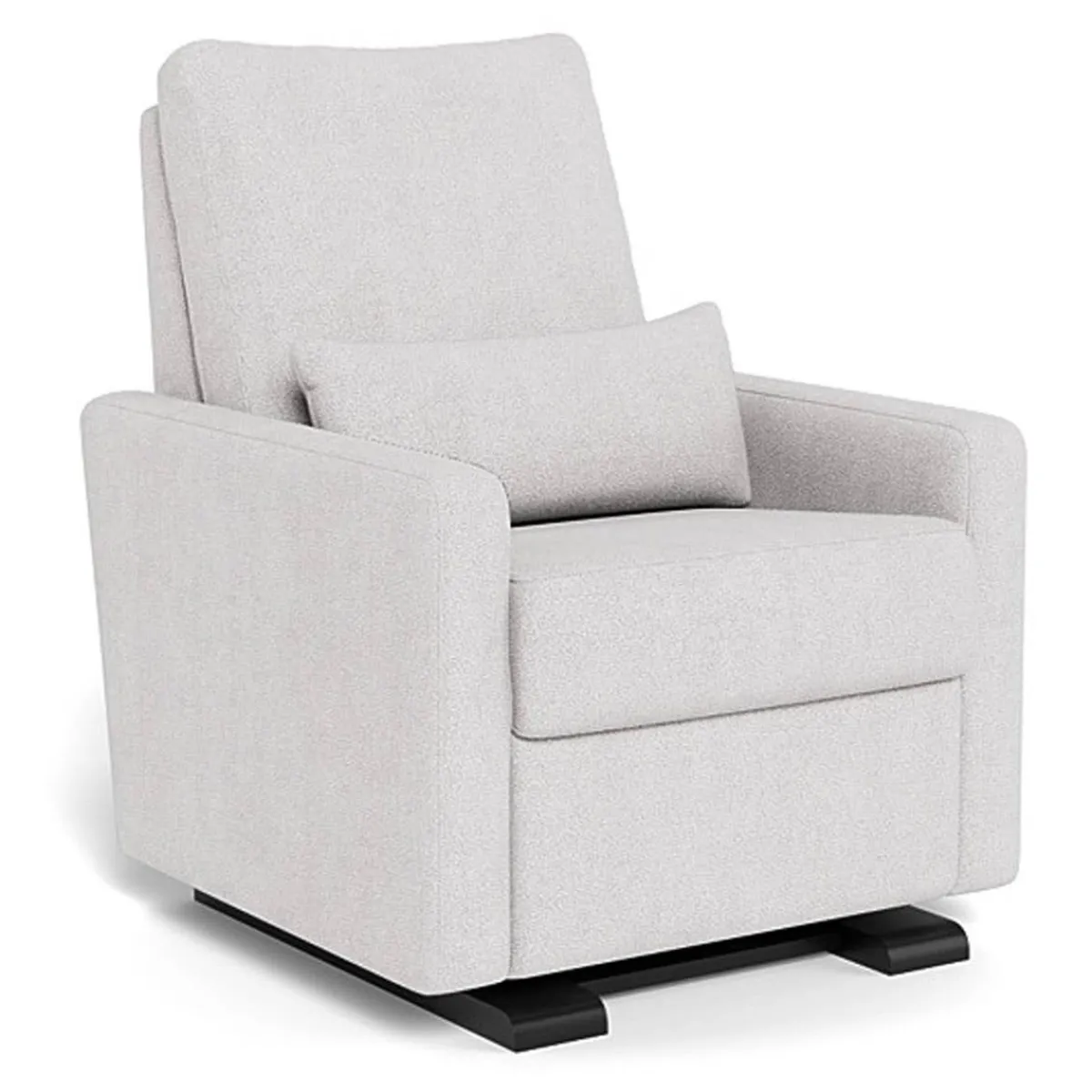 Motorized Gliders|Gliders-Monte Design Matera Glider Motorized Recliner - Fabric with Espresso Base