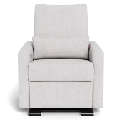 Motorized Gliders|Gliders-Monte Design Matera Glider Motorized Recliner - Fabric with Espresso Base