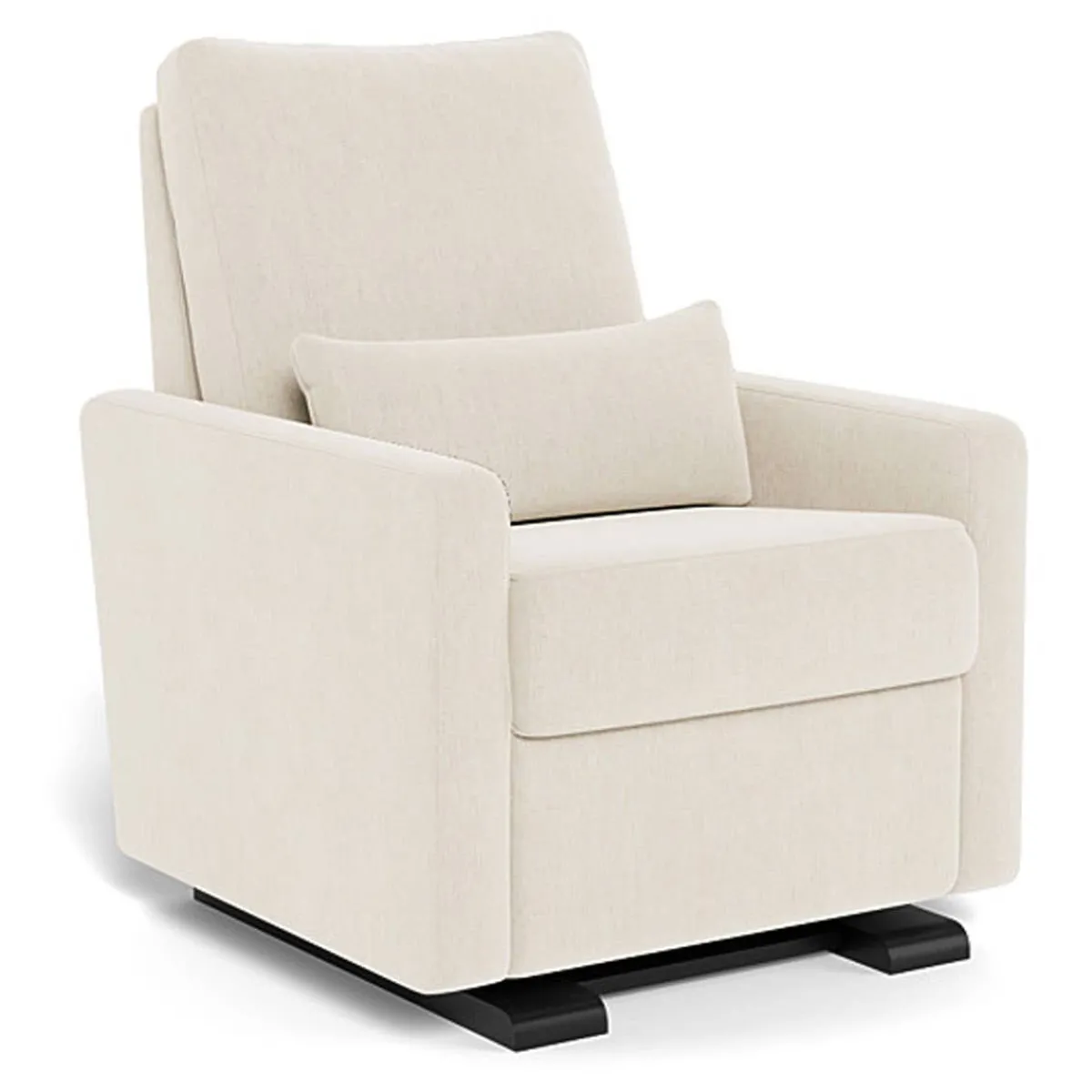 Motorized Gliders|Gliders-Monte Design Matera Glider Motorized Recliner - Fabric with Espresso Base