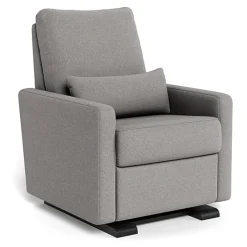 Motorized Gliders|Gliders-Monte Design Matera Glider Motorized Recliner - Wool Fabric with Espresso