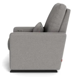 Motorized Gliders|Gliders-Monte Design Matera Glider Motorized Recliner - Wool Fabric with Espresso
