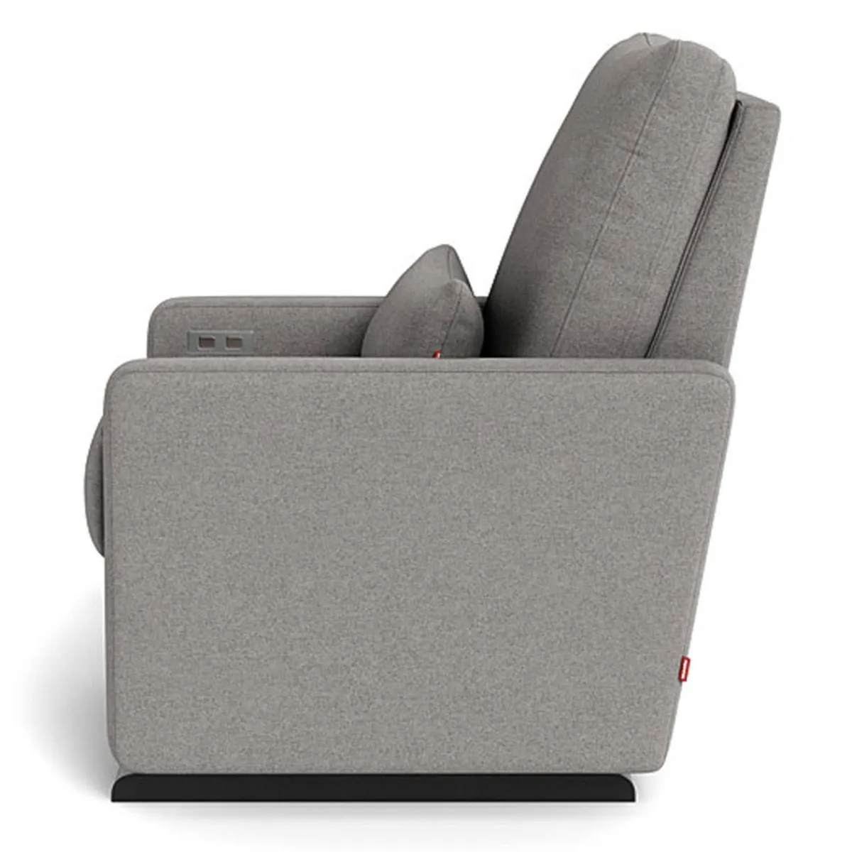 Motorized Gliders|Gliders-Monte Design Matera Glider Motorized Recliner - Wool Fabric with Espresso