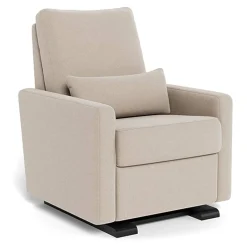 Motorized Gliders|Gliders-Monte Design Matera Glider Motorized Recliner - Wool Fabric with Espresso
