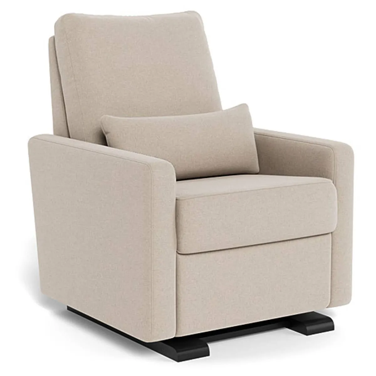 Motorized Gliders|Gliders-Monte Design Matera Glider Motorized Recliner - Wool Fabric with Espresso