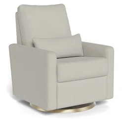 Motorized Gliders|Gliders-Monte Design Matera Glider Motorized Swivel Recliner - Organic Cotton Blend