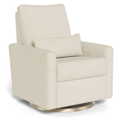Motorized Gliders|Gliders-Monte Design Matera Glider Motorized Swivel Recliner - Organic Cotton Blend