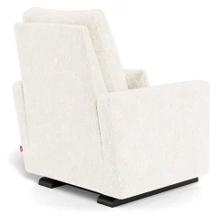 Gliders-Monte Design Matera Glider Recliner - Faux Sheepskin with Espresso Base