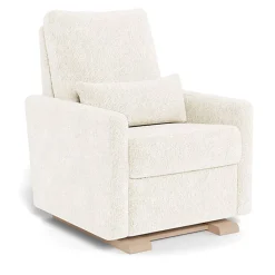 Gliders-Monte Design Matera Glider Recliner - Faux Sheepskin