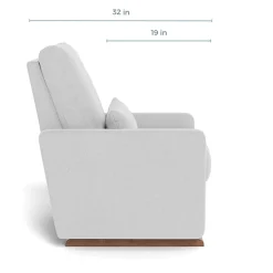 Gliders-Monte Design Matera Glider Recliner with Walnut Base