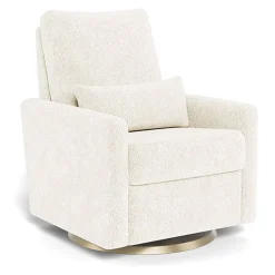 Gliders-Monte Design Matera Glider Swivel Recliner - Faux Sheepskin