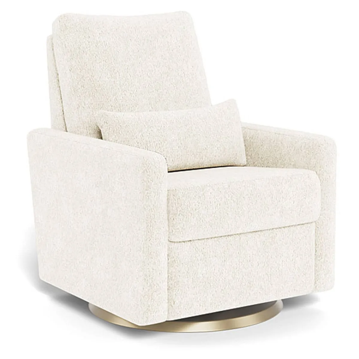 Gliders-Monte Design Matera Glider Swivel Recliner - Faux Sheepskin