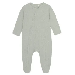 Onesies|Sleepers-Fixoni Melange Long Sleeve Romper