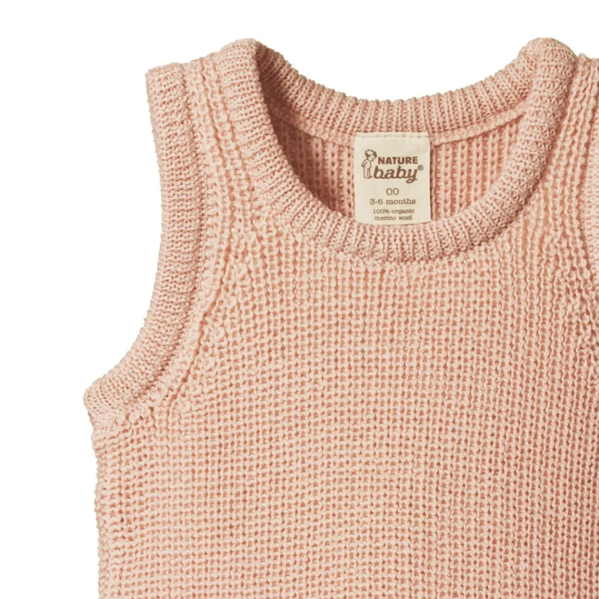 Tops + Tees-Nature Baby Merino Wool Knit Vest