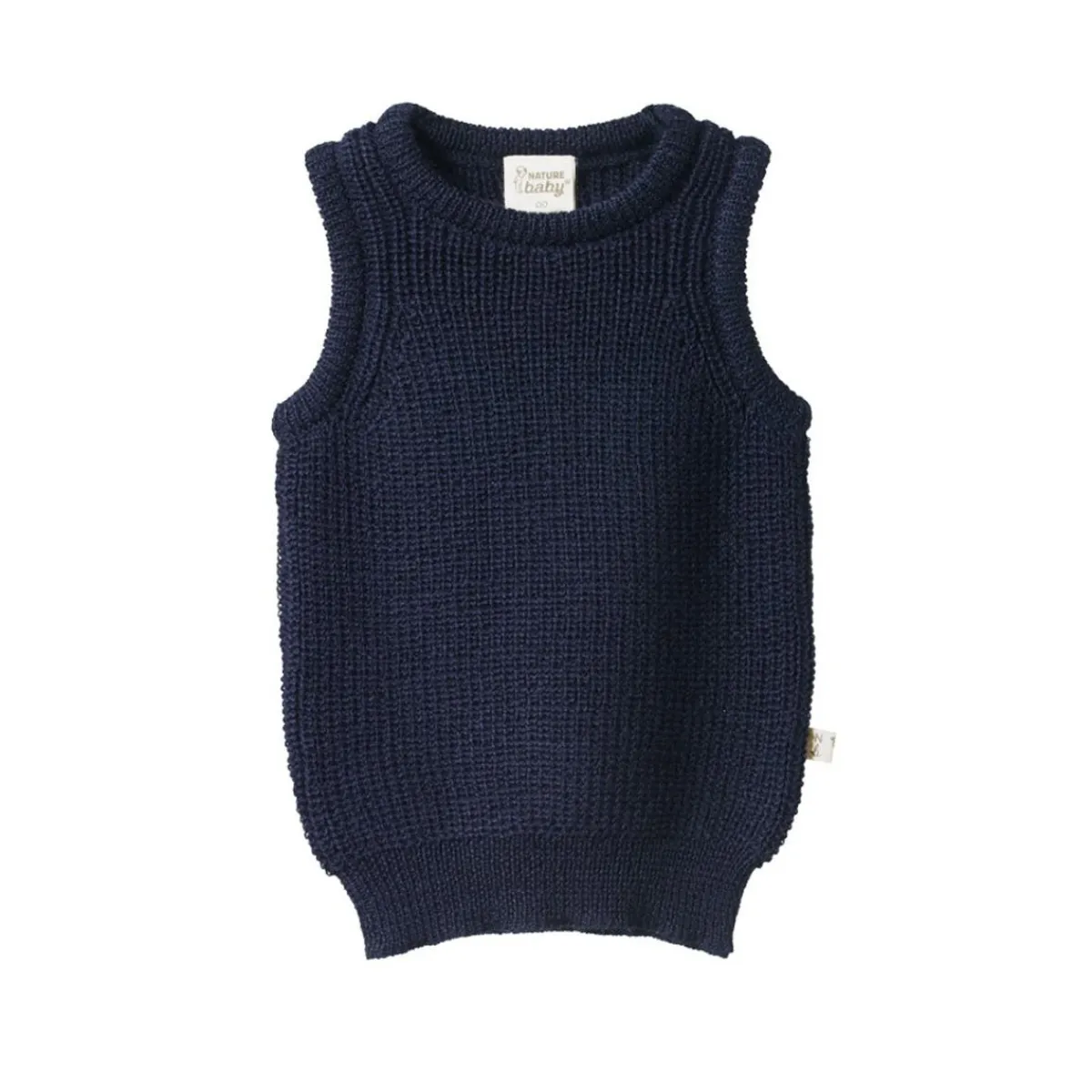 Tops + Tees-Nature Baby Merino Wool Knit Vest