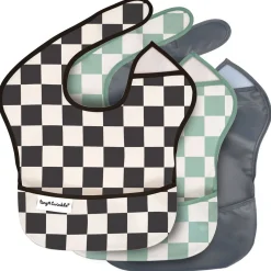 Bibs + Burps-Tiny Twinkle Mess-Proof Easy Bibs (Set of 3)