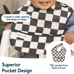 Bibs + Burps-Tiny Twinkle Mess-Proof Easy Bibs (Set of 3)