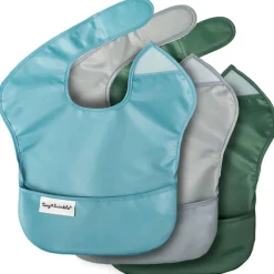Bibs + Burps-Tiny Twinkle Mess-Proof Easy Bibs (Set of 3)