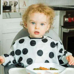Bibs + Burps-Tiny Twinkle Mess-Proof Full Sleeve Bib