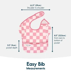 Bibs + Burps-Tiny Twinkle Mess-Proof Ruffle Easy Bibs (Set of 3)