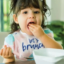 Bibs + Burps-Tiny Twinkle Mess-Proof Ruffle Easy Bib