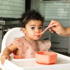 Bibs + Burps-Tiny Twinkle Mess-Proof Silicone Ruffle Pocket Bib