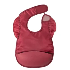 Bibs + Burps-Tiny Twinkle Mess-Proof Silicone Ruffle Pocket Bib