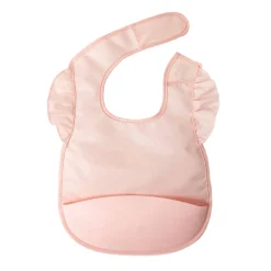 Bibs + Burps-Tiny Twinkle Mess-Proof Silicone Ruffle Pocket Bib