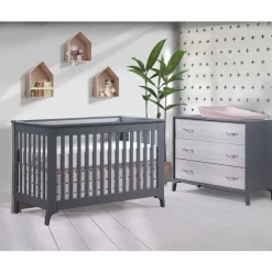 Nursery Collections|Convertible Cribs-Tulip Metro Convertible Crib & 3 Drawer