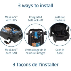 Car Seat Bases|Nfant Car Seats-Maxi-Cosi Mico Luxe+ Car Seat - Onyx Sand