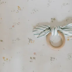 Crib Fitted Sheets-Pehr Mini Mushroom Crib Sheet