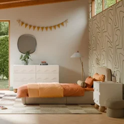 Beanbag Chairs-Babyletto Mini Mushroom Pouf