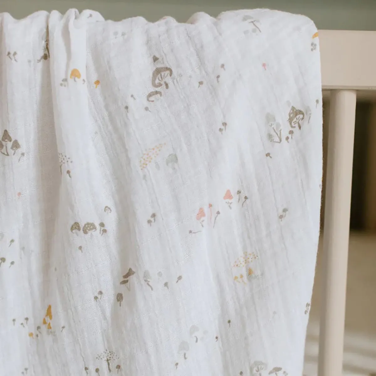 Blankets|Sleep Sacks + Wraps-Pehr Mini Mushroom Swaddle