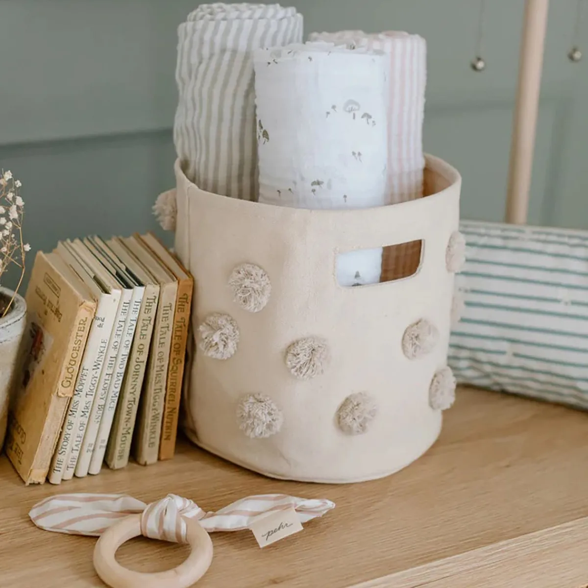 Blankets|Sleep Sacks + Wraps-Pehr Mini Mushroom Swaddle