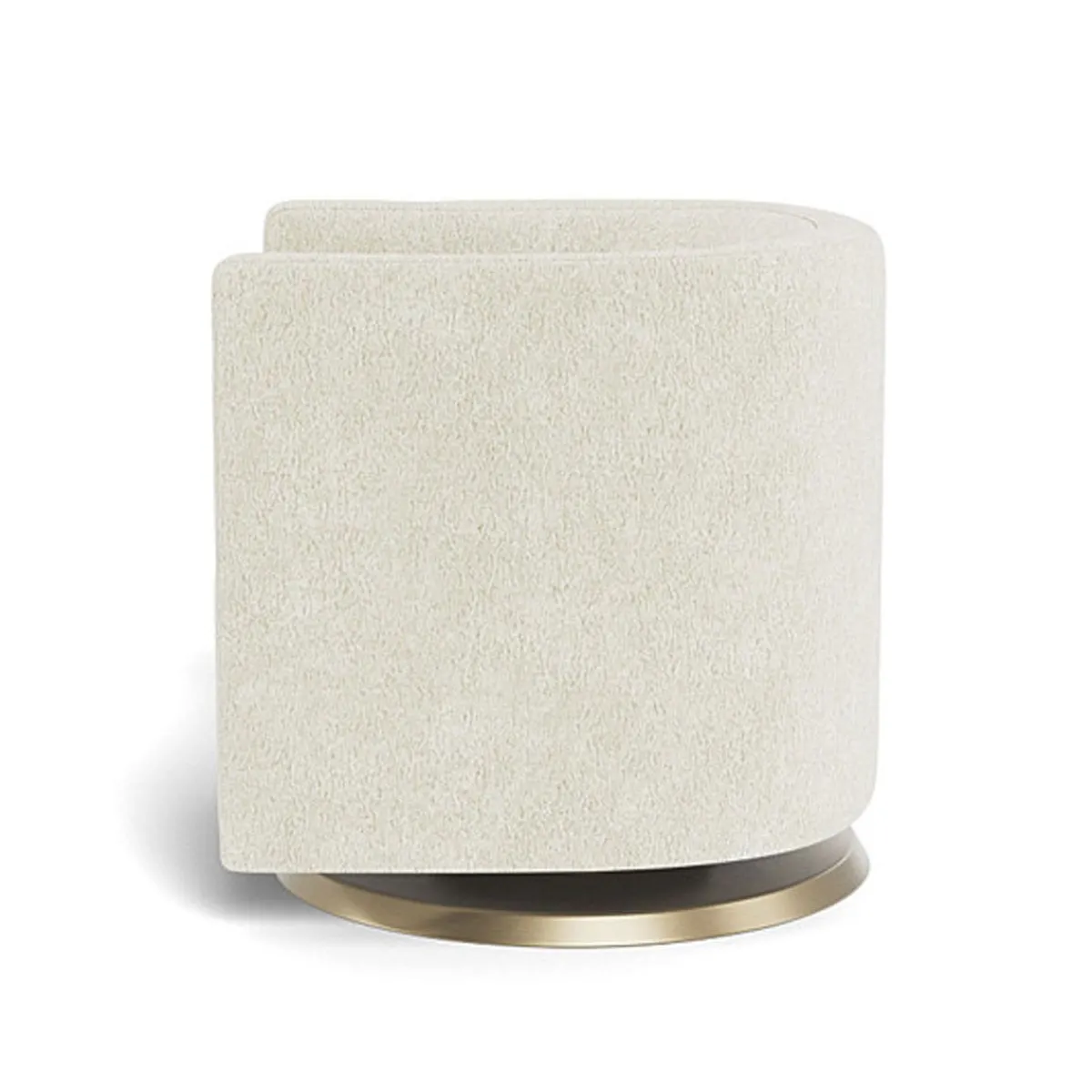 Gliders-Monte Design Mitchell Swivel Chair - Faux Sheepskin