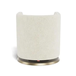 Gliders-Monte Design Mitchell Swivel Chair - Faux Sheepskin