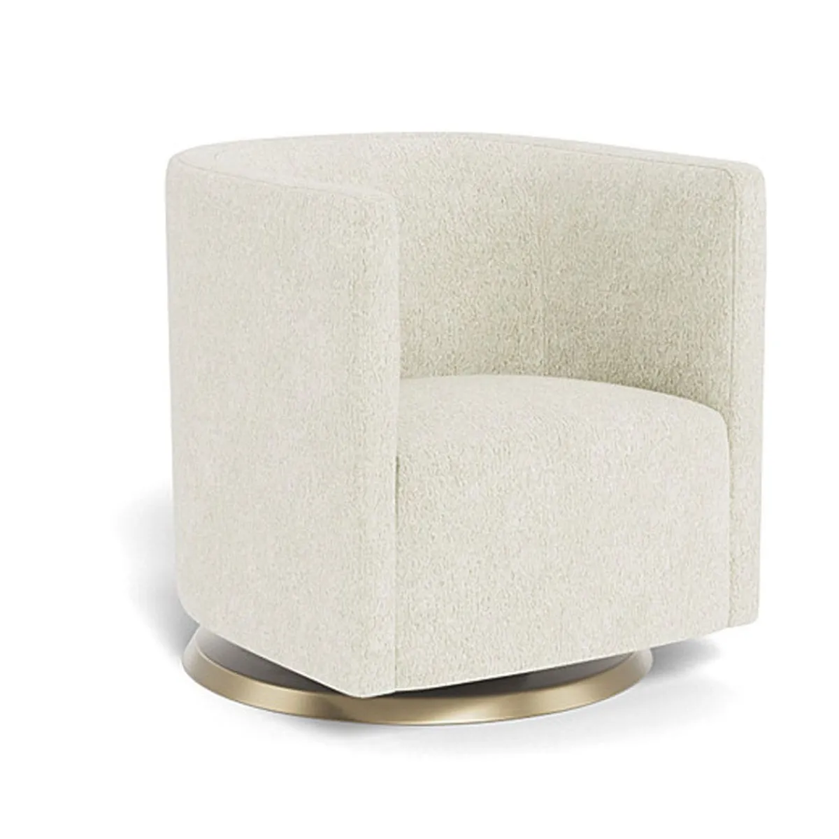 Gliders-Monte Design Mitchell Swivel Chair - Faux Sheepskin