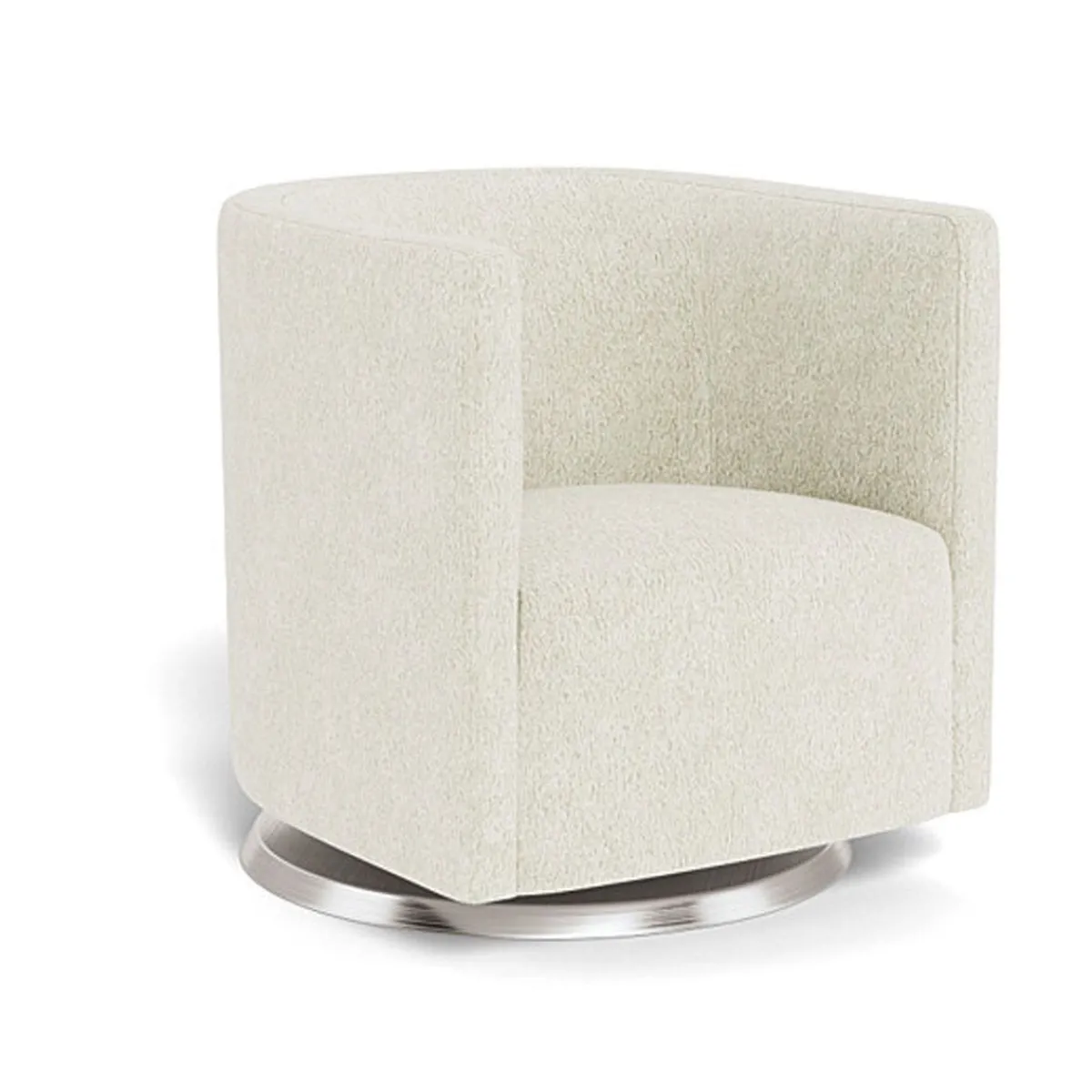Gliders-Monte Design Mitchell Swivel Chair - Faux Sheepskin