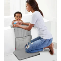 Bath Kneelers + Elbow Rests-Skip Hop Moby All-In-One Elbow Saver & Kneeler Grey