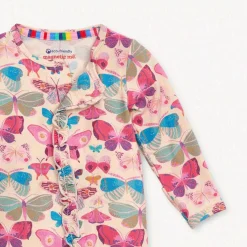 Onesies|Sleepers-Magnetic Me Modal Magnetic Ruffle Footie