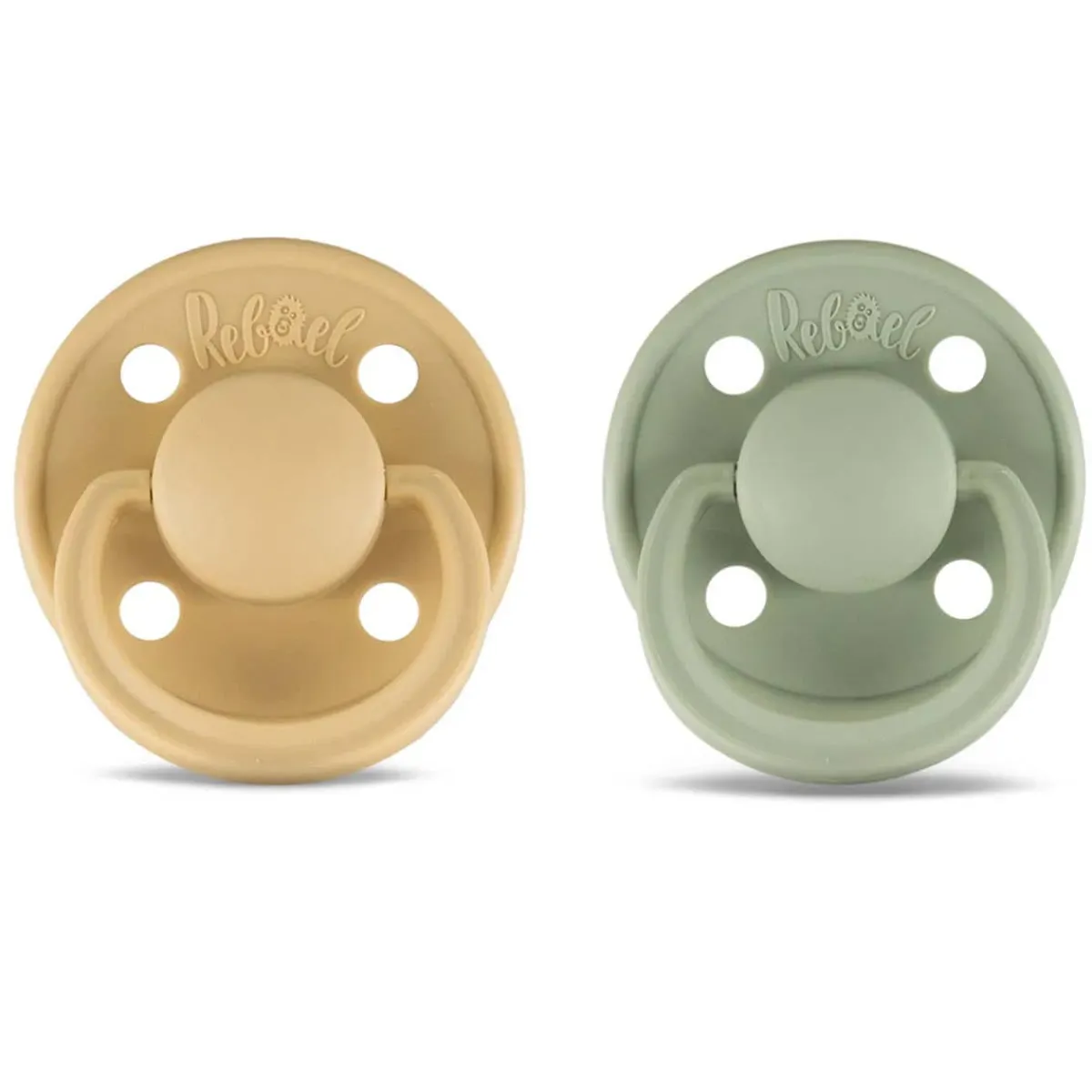 Pacifiers + Clips-Rebael Mono Pacifier (2 Pack)