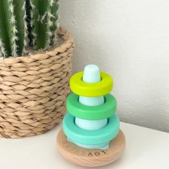 Play + Learn Toys|Stack + Nest Toys-Lovevery Montessori Wobble Stacker