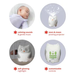 Sound + Light Machines|Lighting-Skip Hop Moonlight & Melodies Sound Machine Owl