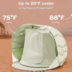 Uv Sun Protection Canopies|Travel Gear-BabyMoov Moov & Protect Green Lagoon
