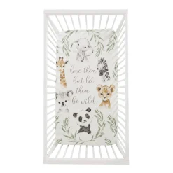 Crib Fitted Sheets-Levtex Baby Mozambique Crib Sheet