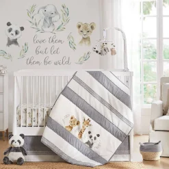 Crib Fitted Sheets-Levtex Baby Mozambique Crib Sheet