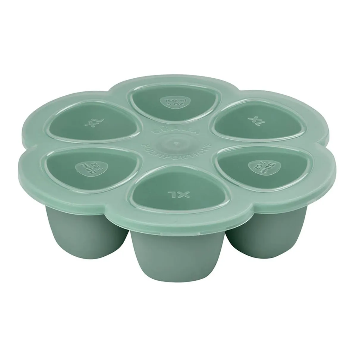 Baby Food Prep + Storage-Beaba Multiportions with Cover (3 oz)