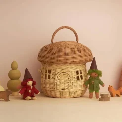 Storage-Olli Ella Mushroom Basket Straw